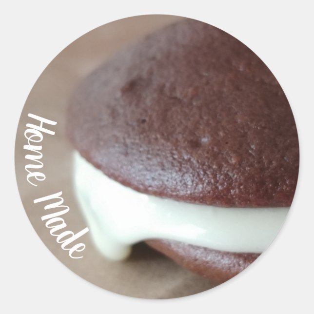 Adesivo Redondo Amish Whoopie Pie Chocolate (Frente)