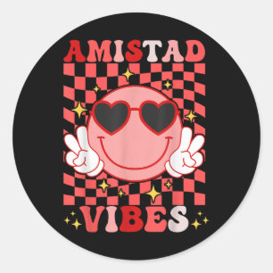 Adesivo Redondo Amistad Vibes Rca System House Of Friendship Smile