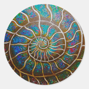 Adesivo Redondo Ammonite
