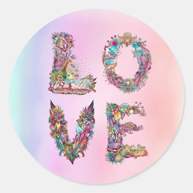 ADESIVO REDONDO AMOR (Frente)