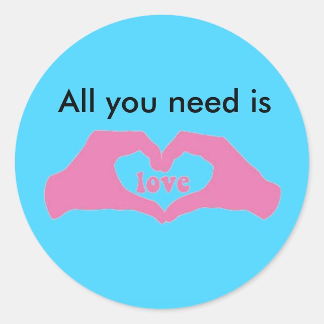 Adesivo Redondo Amor (Frente)