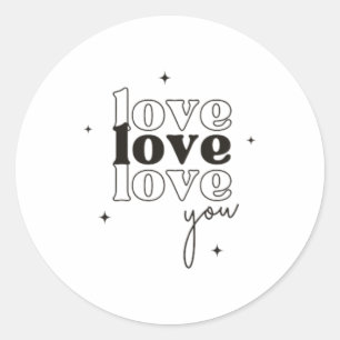 Adesivo Redondo Amor