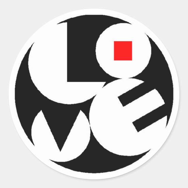 Adesivo Redondo Amor (Frente)