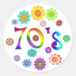 Adesivo Redondo amor 70s