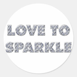 Adesivo Redondo Amor A Sparkle