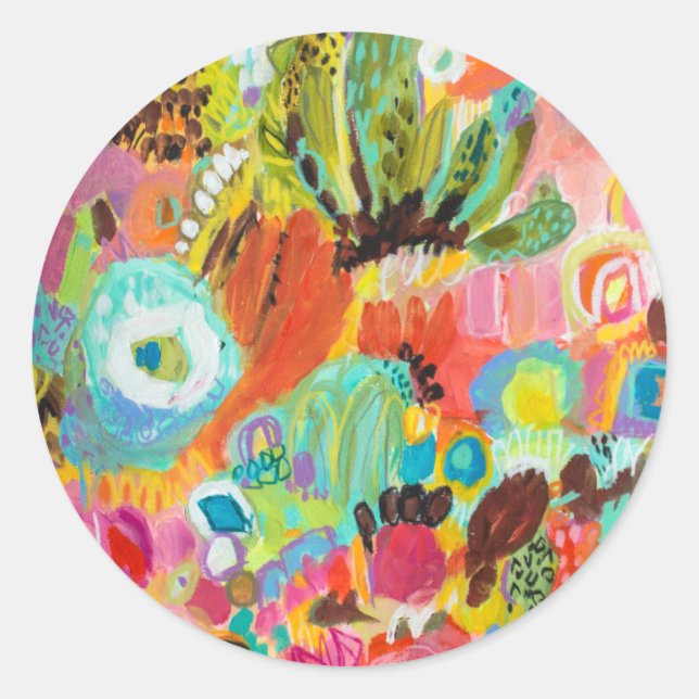 Adesivo Redondo Amor à Viagem I (Frente)