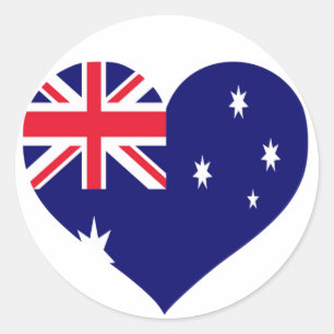 Adesivo Redondo Amor Austrália