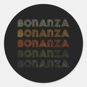 Adesivo Redondo Amor Coração Bonanza Tee Grunge Estilo Vintage Pre
