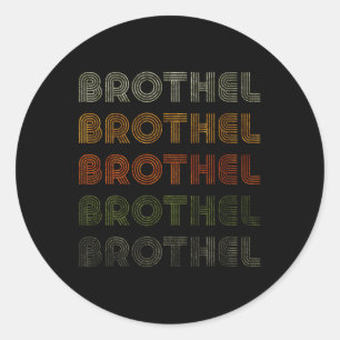 Adesivo Redondo Amor Coração Brothel Tee Grunge Estilo Vintage Pre