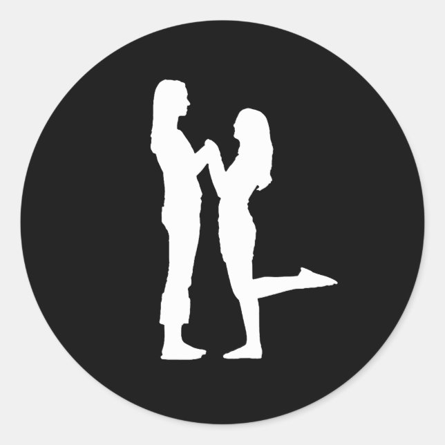 Adesivo Redondo Amor de Menina - (Frente)