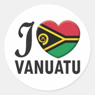 Adesivo Redondo Amor de Vanuatu