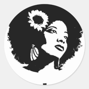 Adesivo Redondo Amor do Afro