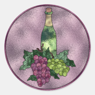 Adesivo Redondo Amor do vinho