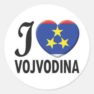 Adesivo Redondo Amor do Vojvodina