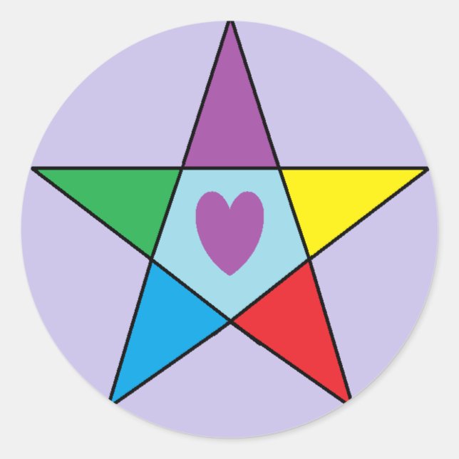 Adesivo Redondo Amor Elementar (Frente)