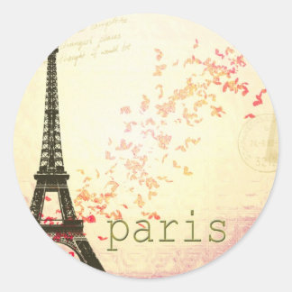 Adesivo Redondo Amor em Paris