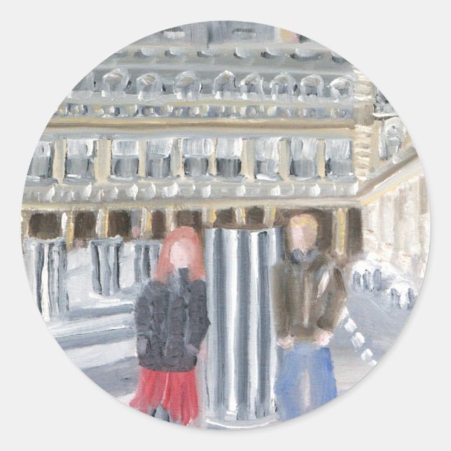 ADESIVO REDONDO AMOR EM PARIS (Frente)