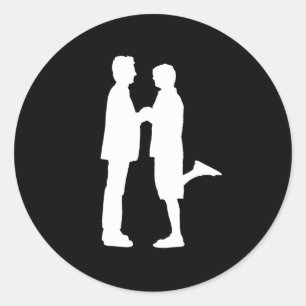Adesivo Redondo Amor entre Homens