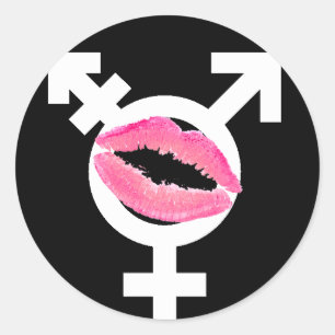 Adesivo Redondo Amor FTM do Transgender
