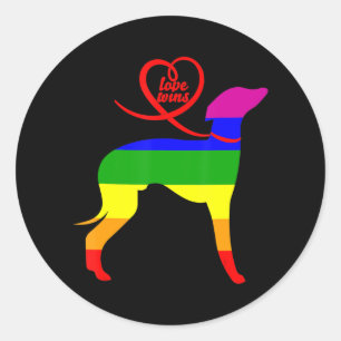 Adesivo Redondo Amor Ganha Orgulho Lgbt Italiano