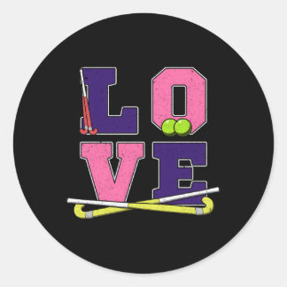 Adesivo Redondo Amor Hockey Hockey Mãe
