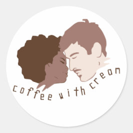 Adesivo Redondo Amor inter-racial