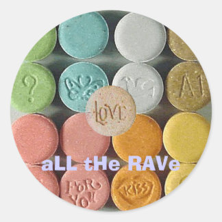 Adesivo Redondo "Amor" LLhe RAVe