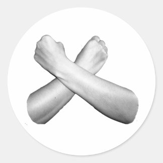 Adesivo Redondo Amor na ASL