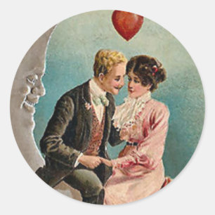 Adesivo Redondo Amor na lua