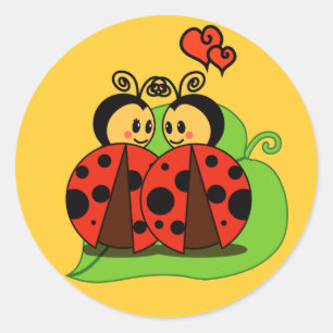 Adesivo Redondo Amor na primeira vista