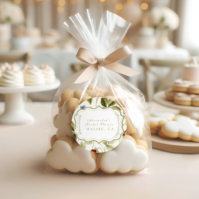 Adesivo Redondo Amor no Bloom Chá de panela (Criador carregado)