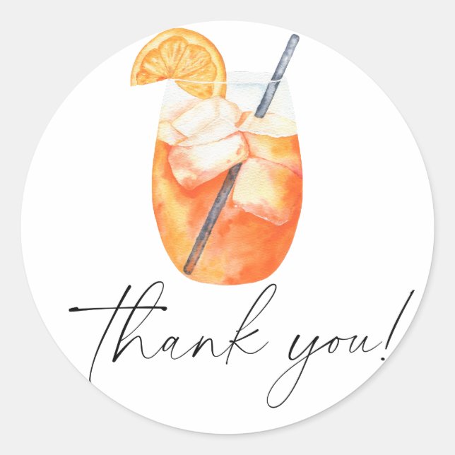 Adesivo Redondo Amor no começo, obrigado de Chá de panela (Frente)