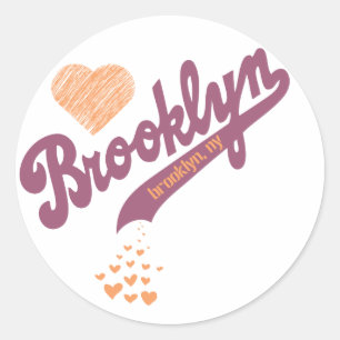 Adesivo Redondo Amor Pelo Brooklyn Sticker