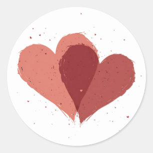 Adesivo Redondo Amor Sempre Design de Dia de os namorados de