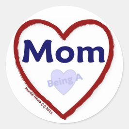 Adesivo Redondo Amor Ser Mãe