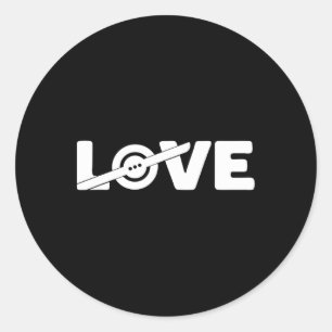 Adesivo Redondo Amor Skateboard Uma Roda Elétrica Float Proprietár