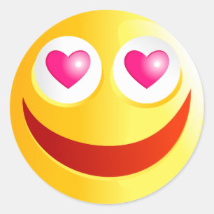 Adesivo Redondo Amor Smilie
