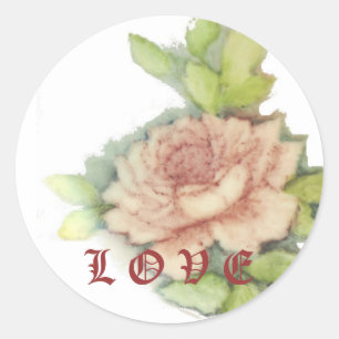 Adesivo Redondo Amor Sticker-Cust.