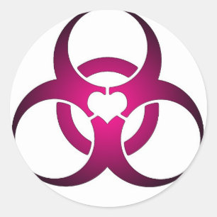 Adesivo Redondo Amor Tóxico