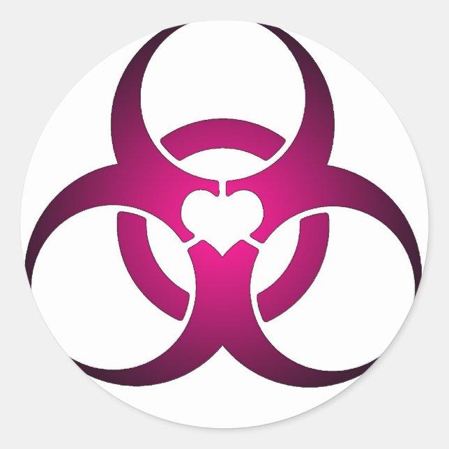 Adesivo Redondo Amor Tóxico (Frente)