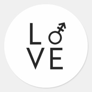 Adesivo Redondo Amor Trans