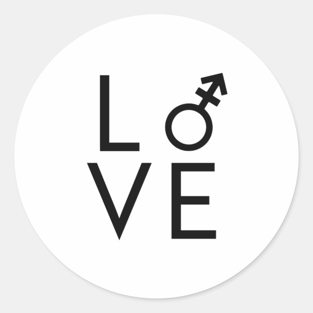 Adesivo Redondo Amor Trans (Frente)