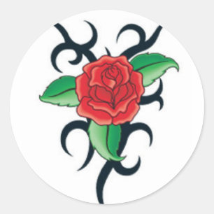 Adesivo Redondo AMOR tribal da arte o mundo incivilizado