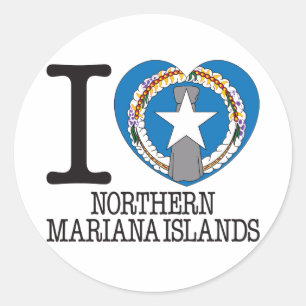 Adesivo Redondo Amor v2 de Northern Mariana Islands