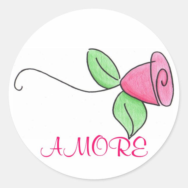 ADESIVO REDONDO AMORE (Frente)