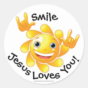 Adesivo Redondo Amores de Jesus você personaliza-o