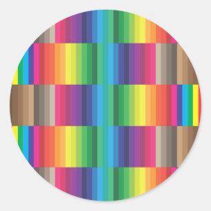 Adesivo Redondo Amostra de folha CMYK da cor