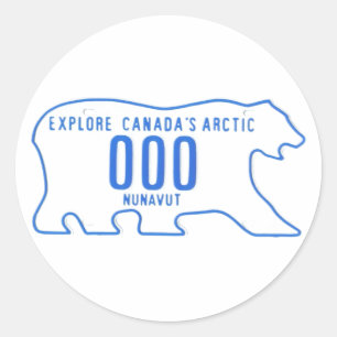 Adesivo Redondo Amostra de NU