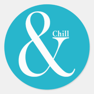Adesivo Redondo Ampersand Chill