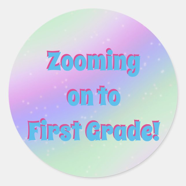 Adesivo Redondo Ampliando para o primeiro grau! (Frente)